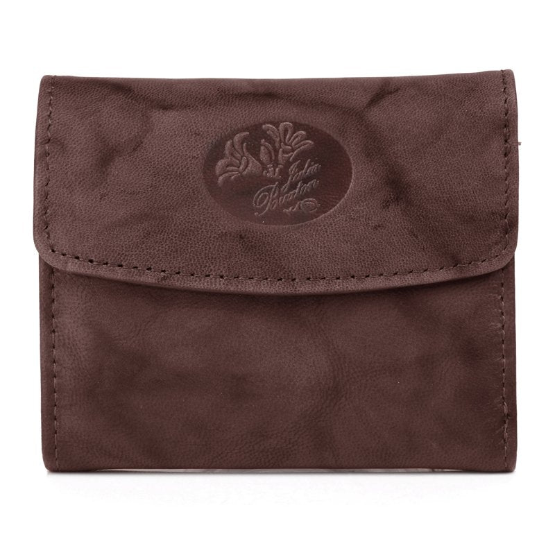 Women’s Mini Trifold Leather Wallet with Card Slots and Zipper Pocket – Multiple Colors