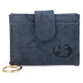 Leather Card Case for Women - Slim Wallet with ID & Card Slots, Multiple Pockets