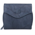 Women's Leather Zip French Purse with Card Slots and Coin Pocket