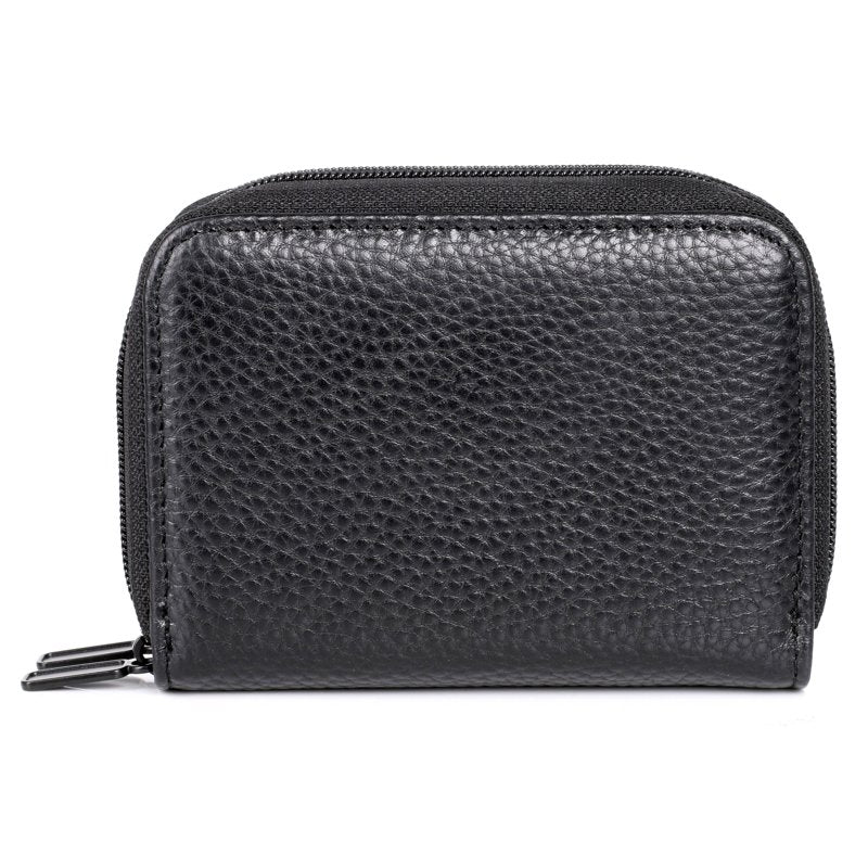Leather Wallet for Women with Multiple Card & Utility Pockets - Black or Red