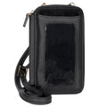 Women's RFID Blocking Crossbody Bag with Vegan Pebble Leather - Multiple Colors