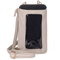 Women's RFID Crossbody Vegan Leather Bag with Pebble Grain - Multiple Colors