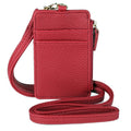 Women’s Pebble RFID Convertible Lanyard with Card Slots & ID Window