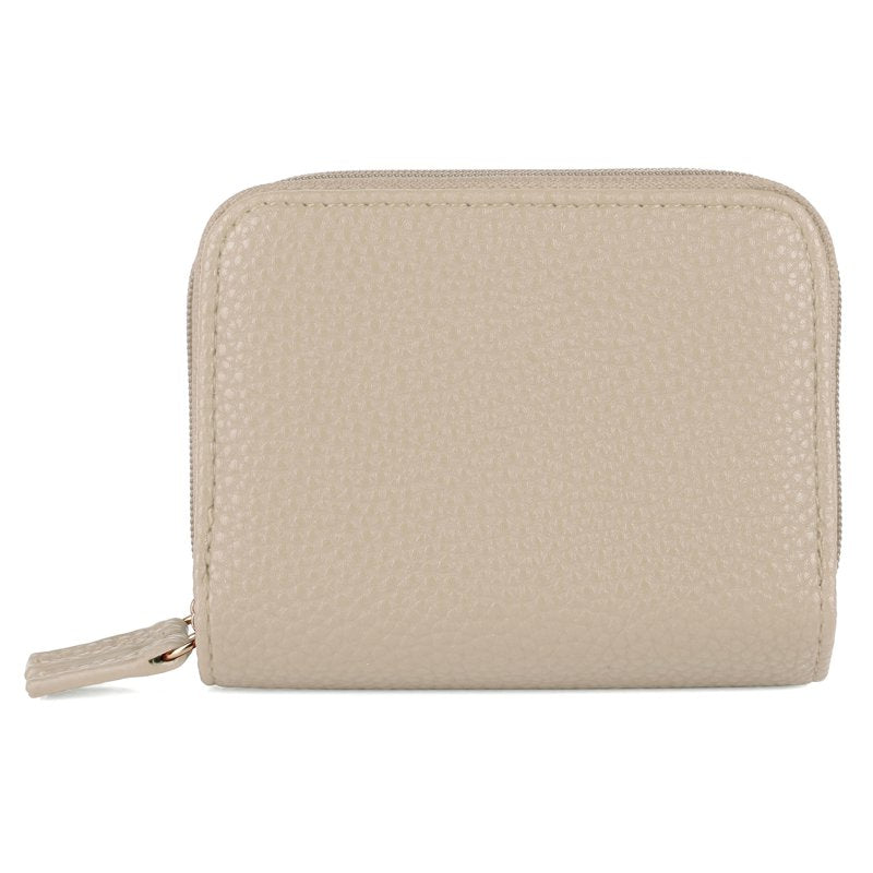 Women’s RFID Pebble Leather Wallet with Zipper & Credit Card Organizer