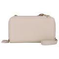Vegan Leather RFID Double Zip Organizer for Women with Multiple Card Slots