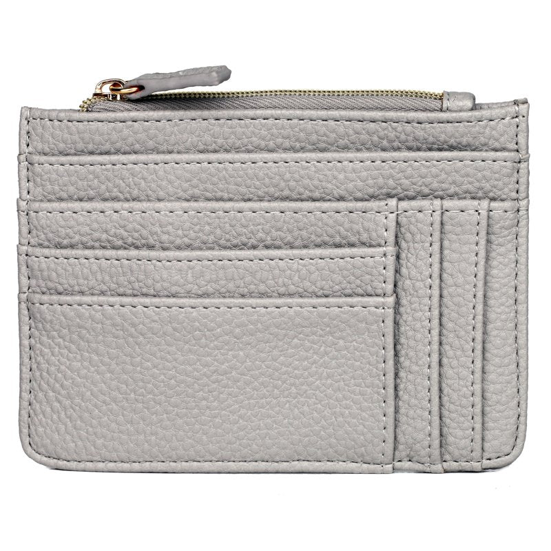 Women's Pebble Vegan Leather Coin Case with RFID Blocking - Multiple Colors