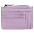 Women's Vegan Leather Coin Case with RFID Blocking - Pebble Texture, Multiple Colors