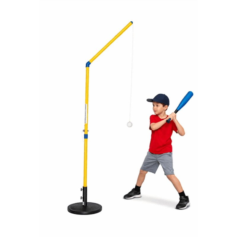 Kids Baseball & Softball Swing Trainer - Adjustable Batting Practice Aid for Beginners