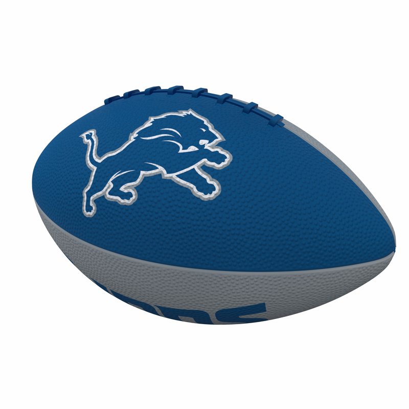 Junior Rubber Football with Team Logo - Detroit Lions, Outdoor Play
