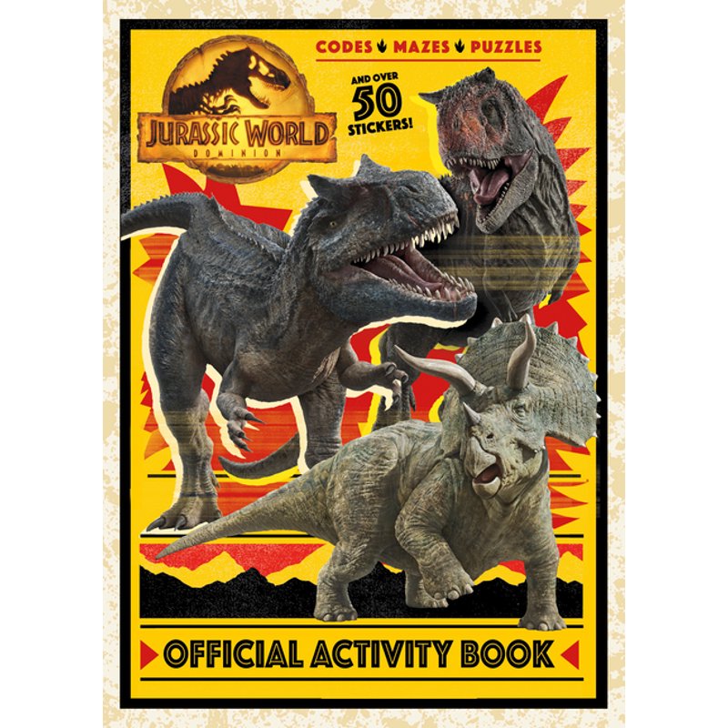 Jurassic World Dominion Official Activity Book for Kids - Fun Educational Game