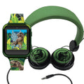 Kids Smartwatch and Headphone Set in Silicone Strap - Unisex Interactive Child Watch