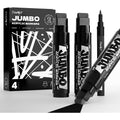 JusArt 4-Piece Jumbo Paint Marker Set - Multi-Surface Acrylic Markers for Art & Craft
