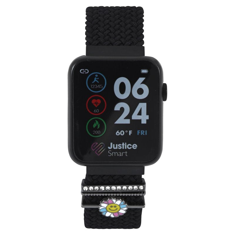 Unisex Child Smart Watch with Black Mesh Magnetic Strap and 42mm Case