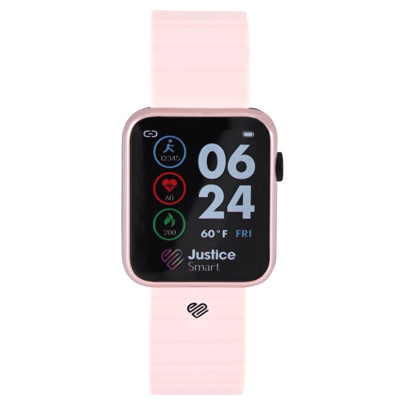 Unisex Child Smart Watch with Blush Metal Magnetic Strap 42mm - Justice iTime