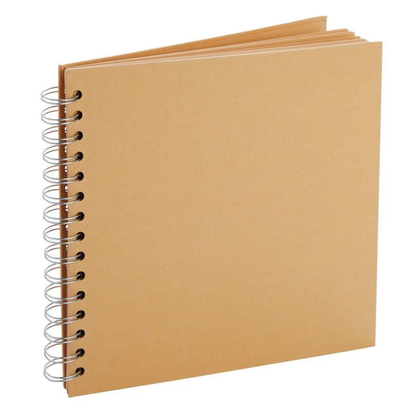 8x8 Inch Hardcover Scrapbook Album with Spiral Binding - Acid-Free Pages for Photos & Journals