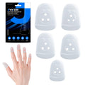 Silicone Guitar Finger Protectors Set - 5 Sizes Finger Tips Guards for String Instruments