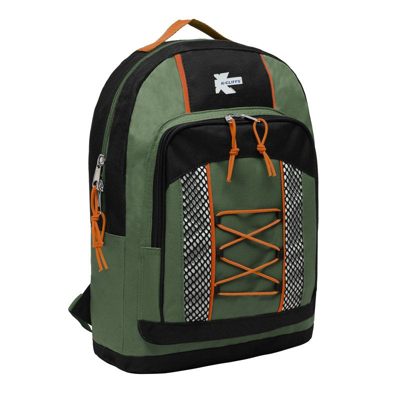 Lightweight 15-Inch Unisex School & Travel Backpack with Bungee System