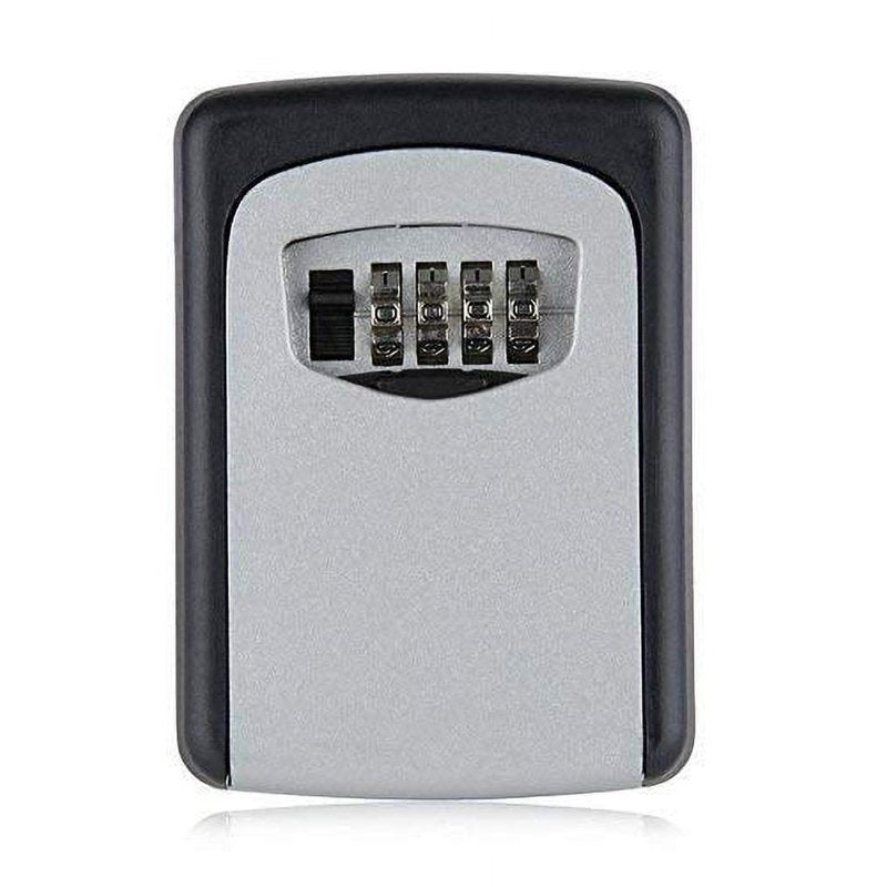 Heavy Duty Wall Mount Key Lock Box with 4-Digit Combination - Holds Up to 5 Keys