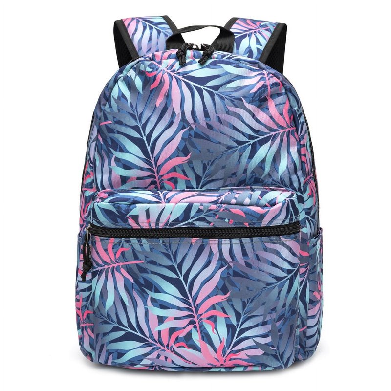 Large 18-Inch Printed School Backpack for Students and Adults