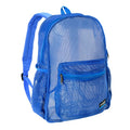 Unisex Mesh Backpack Student Bookbag Large Zipper School Daypack - Royal Blue
