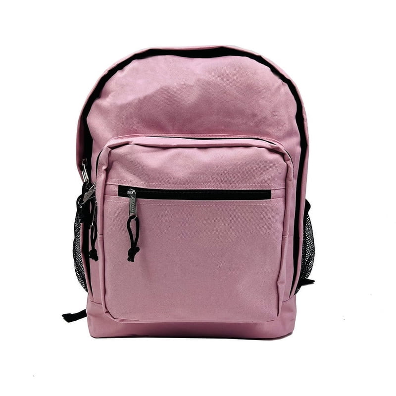 K-Cliffs Hot Pink Unisex 17.5in Large School Backpack - Polyester
