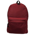 K-Cliffs 18" Classic School Backpack/Daypack - Burgundy Red, Maroon