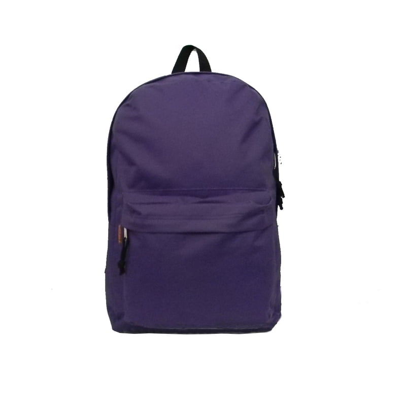 K-Cliffs 18" Unisex Classic School Backpack, Purple, Polyester