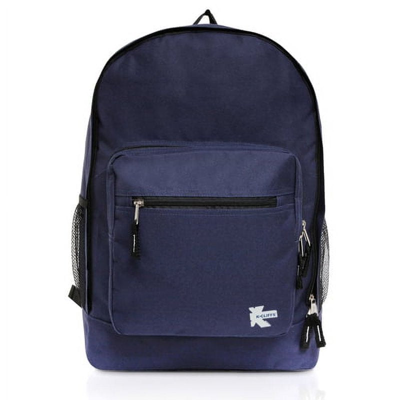 Unisex 17.5" Classic School Backpack - Navy Blue, Lightweight Day Pack