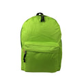 Unisex 16-Inch School Backpack Fluorescent Green Polyester Durable & Spacious