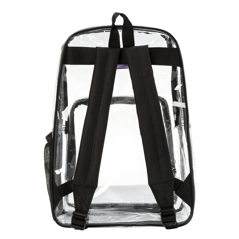 Unisex Clear Backpack for School - Transparent Student Bookbag with Padded Straps