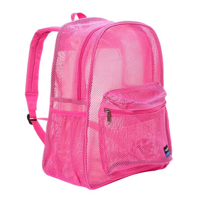 Heavy Duty Mesh Backpack for School & Gym - Transparent Student Bookbag