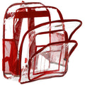 Heavy Duty Clear PVC Backpack - See Through Security Work Bag with Padded Straps