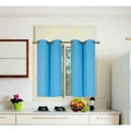 (K54) Aqua Blue Blackout Window Curtain Panel - Unlined Grommets Size 28x54