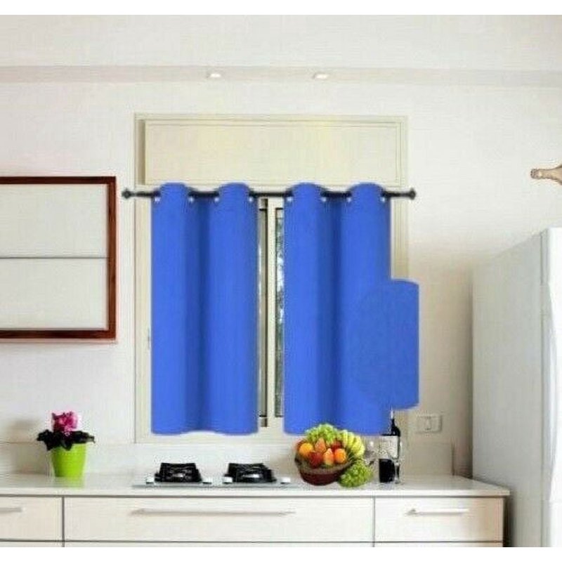 (K54) Lime Green Grommets Window Curtain Panel Blackout Size 28x54 - Unlined, Easy Care