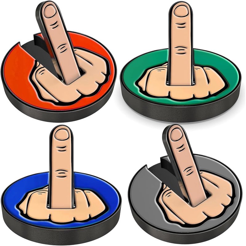 Golf Ball Marker Set with Magnetic Hat Clip - Color-Coded Alignment Tools for Men & Women