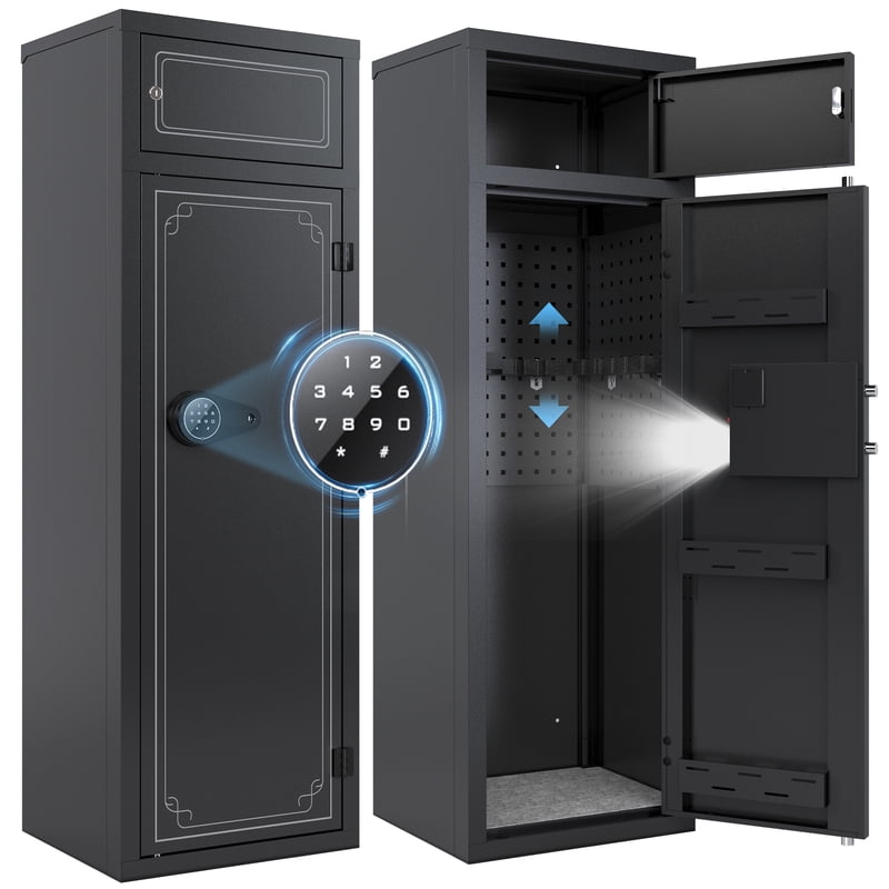 Large Gun Safe for Rifles & Shotguns, Digital Keypad Security Storage
