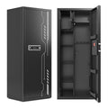 8-12 Rifle Gun Safe with Removable Shelf & Rifle Rack - Secure Storage Cabinet