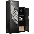 Large Gun Safe for Rifles and Pistols - 8-10 Capacity with Removable Shelves