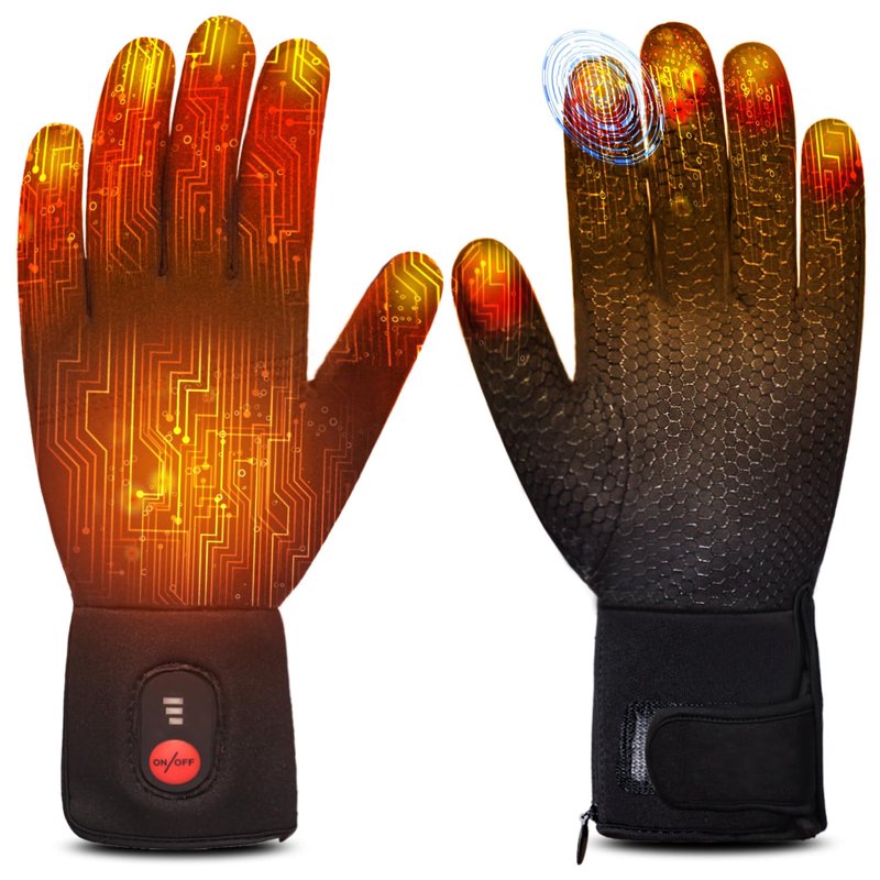 Rechargeable Heated Gloves for Ski Cycling Hunting Men Women - Thermal Waterproof