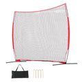Portable Sports Barrier Net 12x9 ft Backstop for Baseball Softball Soccer Lacrosse