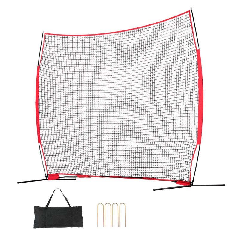 Portable Sports Barrier Net 12x9 ft Backstop for Baseball Softball Soccer Lacrosse