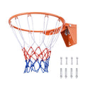 18-Inch Wall or Door Mount Basketball Rim with Net - Durable Steel Indoor & Outdoor