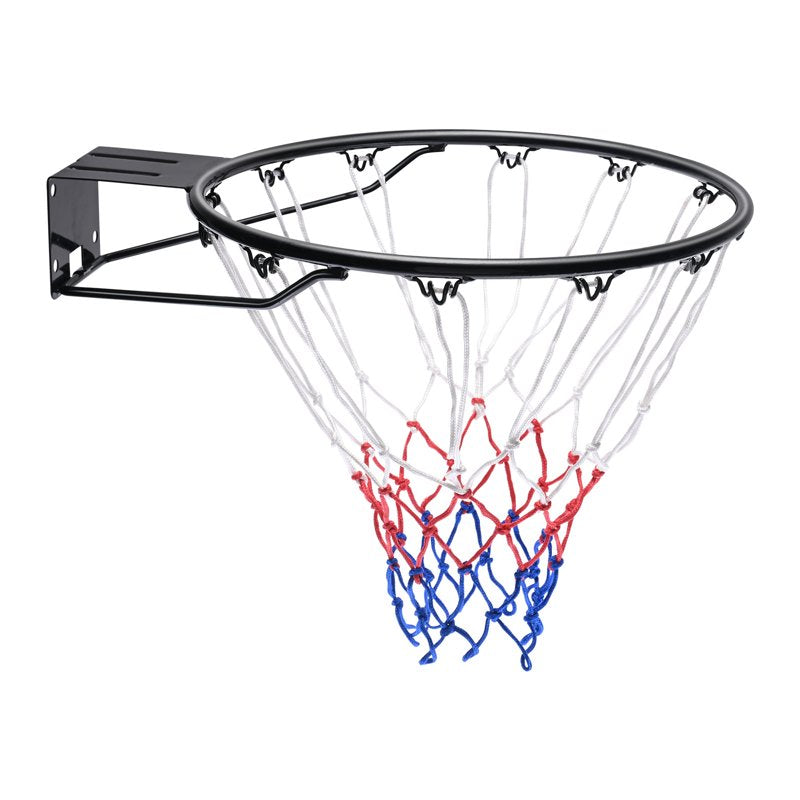 Wall & Door-Mounted Basketball Goal with Steel Rim & Net - Indoor & Outdoor 18" Hoop