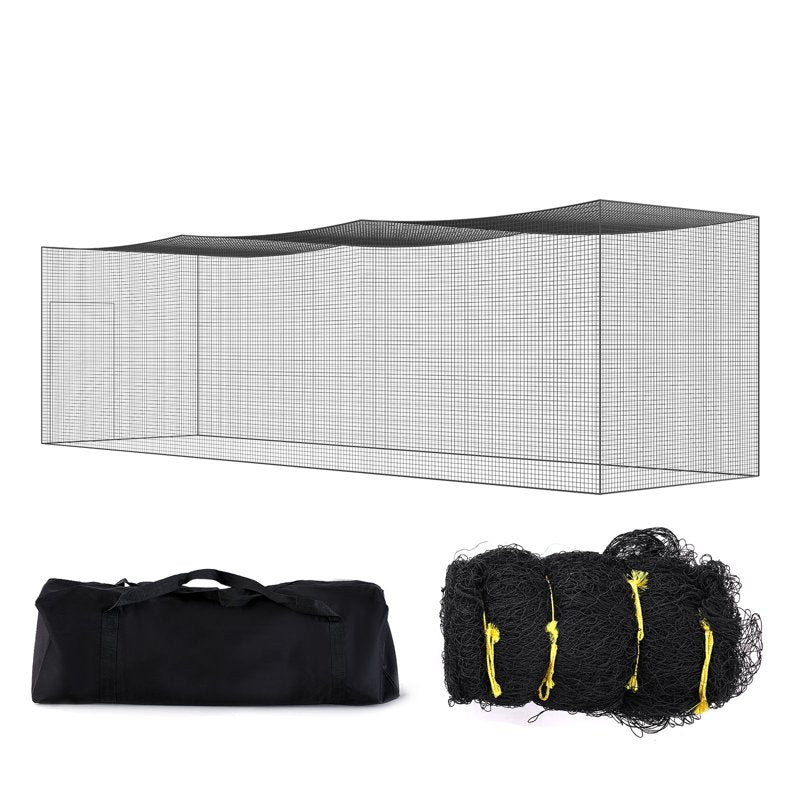35x10ft Baseball & Softball Batting Cage Net with Entryway and Transport Bag