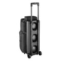 Bowling Ball Bag with Wheels - 3-Ball Roller with Shoe Compartment & Adjustable Handle