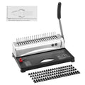 Comb Binder with 21 Holes, 450-Sheet Capacity, Includes 100 Spines - Compatible with Letter, A4, A5