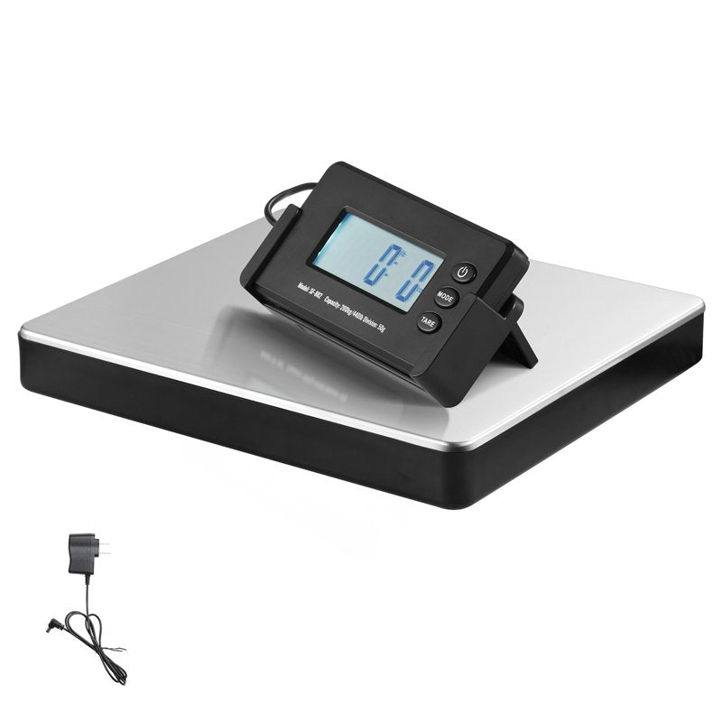 Digital Postal Scale 440 lbs with LCD Display, Tare Function, and AC/DC Power