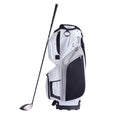 Golf Bag with 14-Way Divider, 36", 13 Pockets, White Color-Block Design – Waterproof, Durable