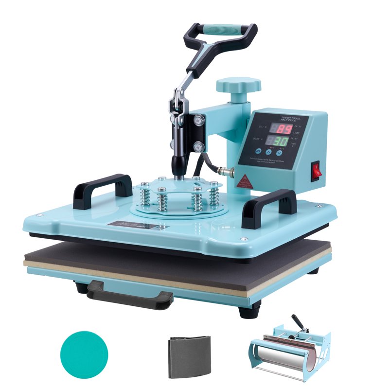12x15 Inch Heat Press Machine with 5-in-1 Transfer Tool & Mug Press - Digital Control