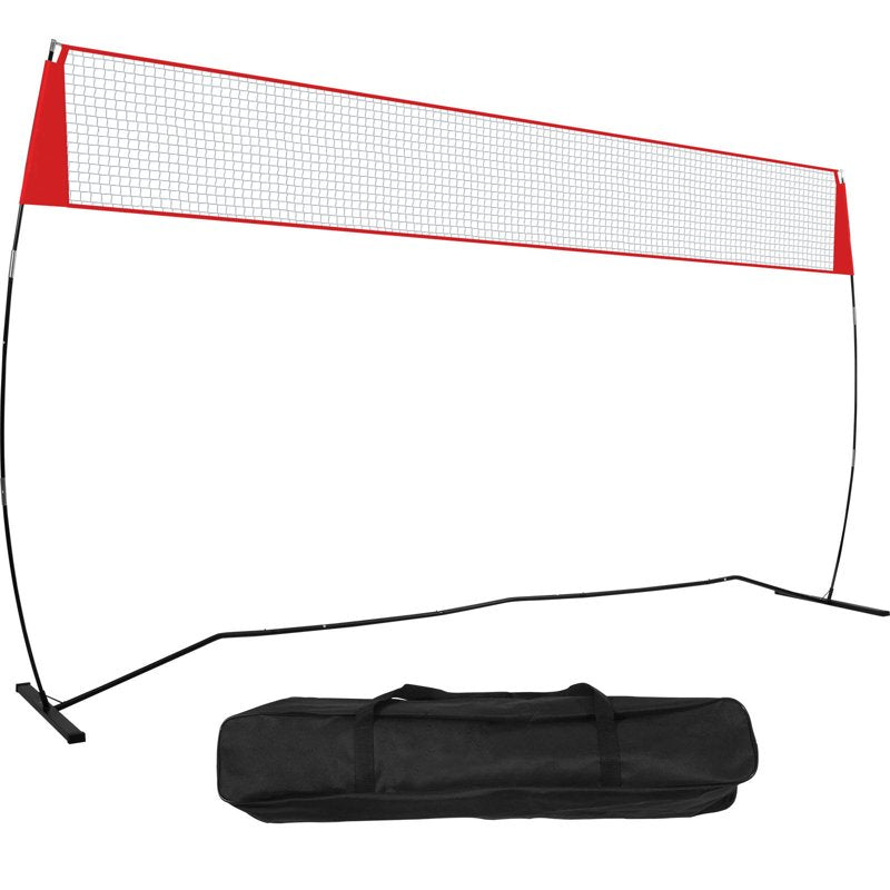 Portable Indoor Outdoor Volleyball Net with Height Adjustment & Carry Bag - 14 ft Wide
